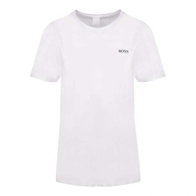 Casual Womens White Tesolid S/s T Shirt