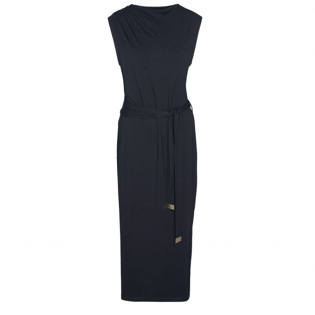 Womens	Black Courtney Midi Dress