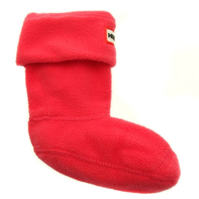 Kids Fuchsia Fleece Wellington Socks (4-6 - 3-5)