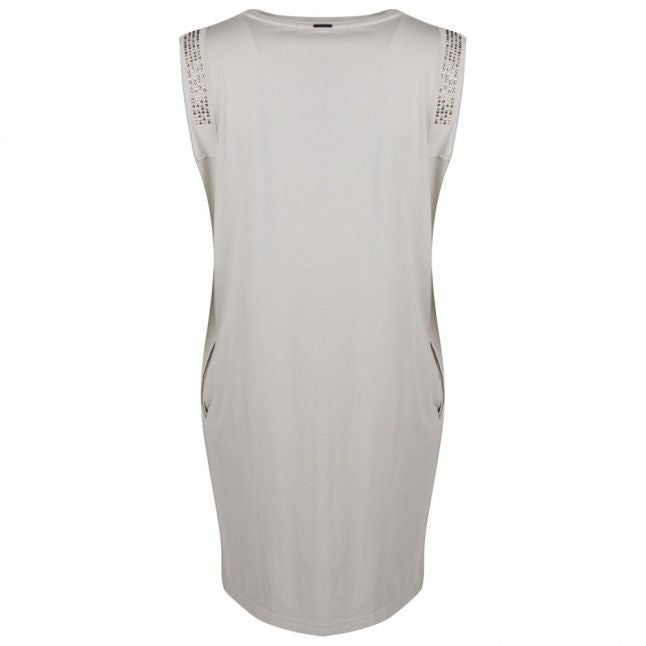 Womens Light Grey Jersey Branded Dress