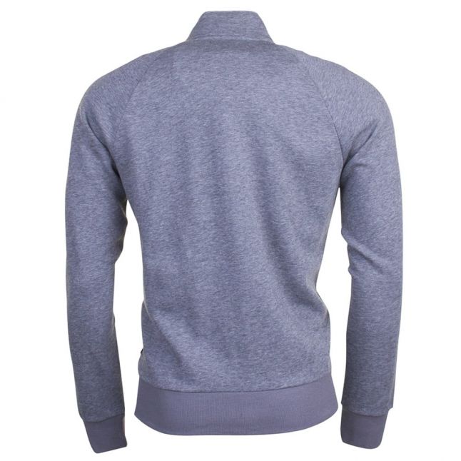 Mens Grey Melange Zip Through Sweat Top