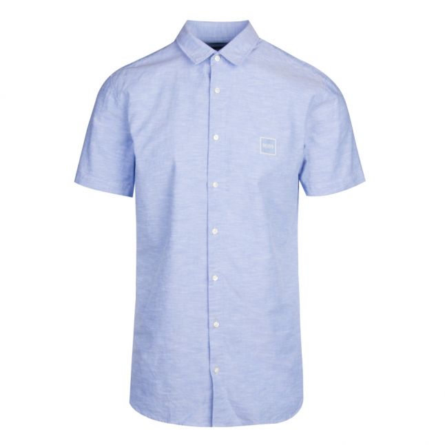 Casual Mens Blue Magneton_1 S/s Shirt