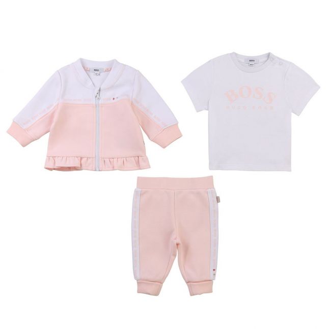 Baby Pink 3 Piece Tracksuit Gift Set