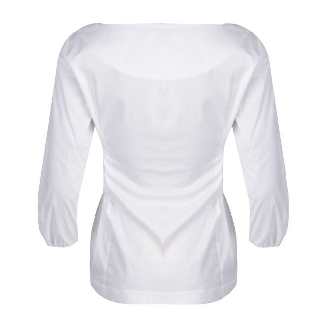 Womens Cloud Dancer Visoffy Wrap Blouse