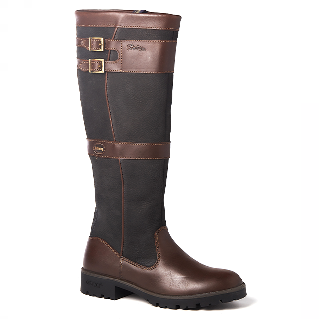 Womens Black & Brown Longford Boots