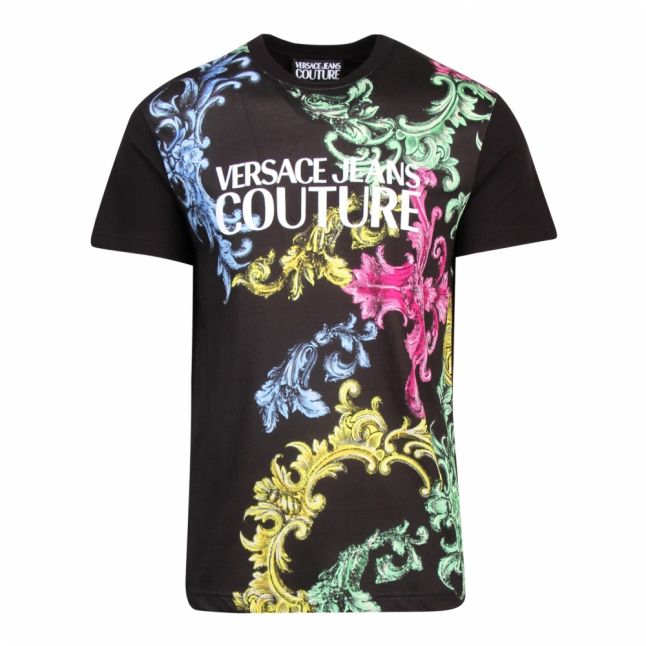 Mens Black Multi Baroque S/s T Shirt