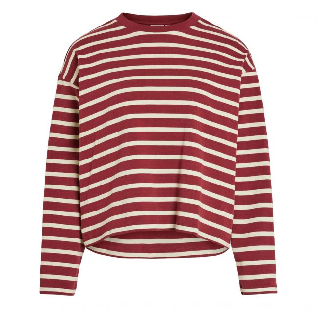 Womens Cabernet Vilibena Stripe L/s T Shirt