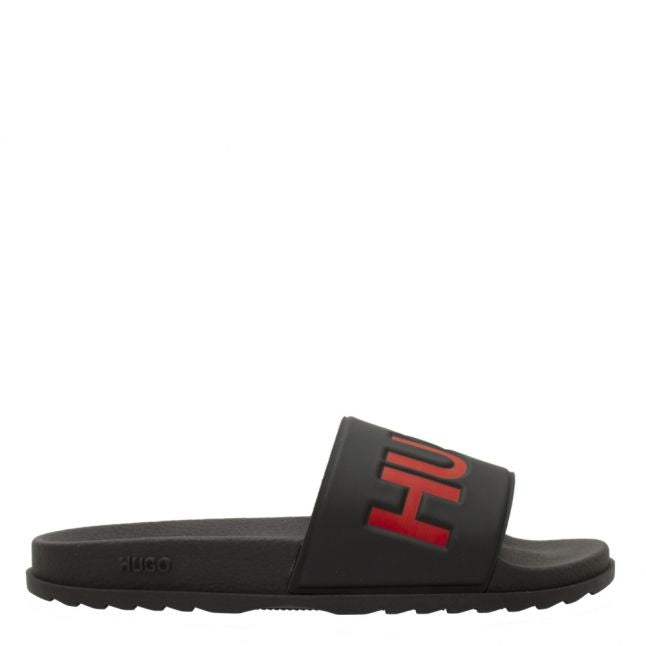 Mens Black/Red Match Slides