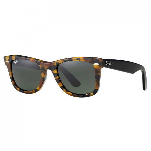 Spotted Black Havana RB2140 Wayfarer Sunglasses