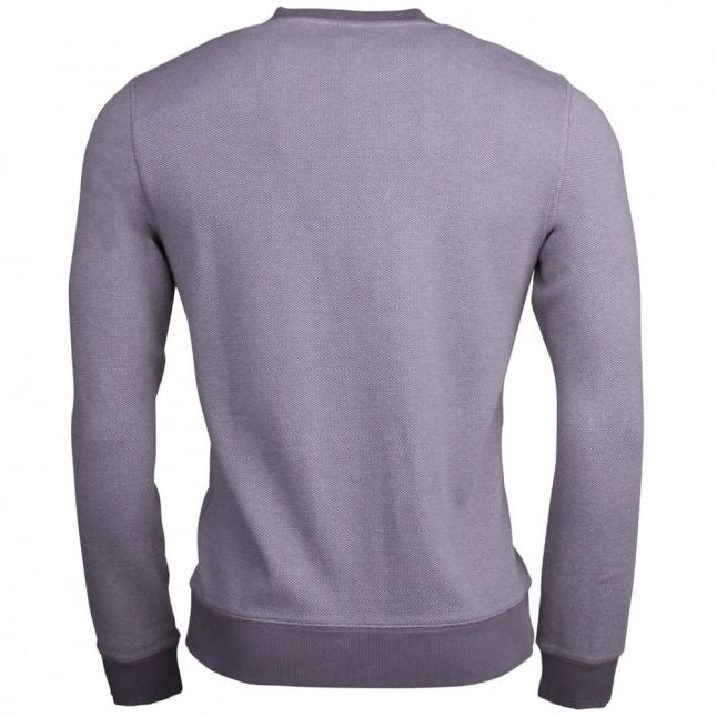 Orange Mens Light Grey Wack Embossed Crew Sweat Top