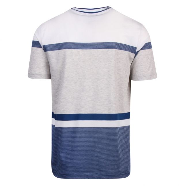 Athleisure Mens Blue Tee 8 Colourblock S/s T Shirt