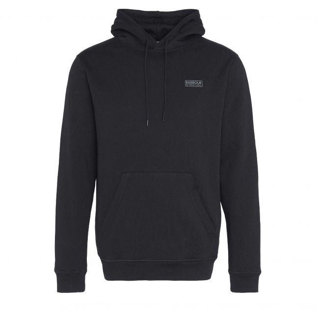 Mens Barbour International Black/Pewter Small Logo Hoodie