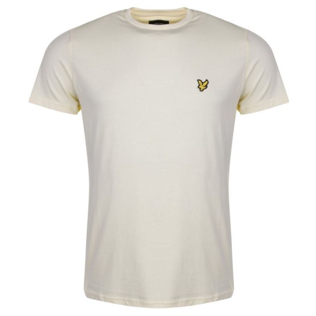 Mens Butter Cream Crew Neck S/s T Shirt