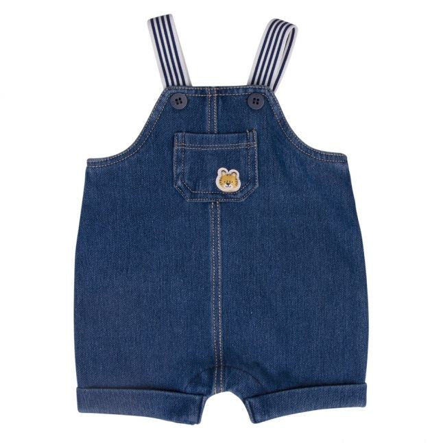 Baby Indigo Denim Tiger Dungarees