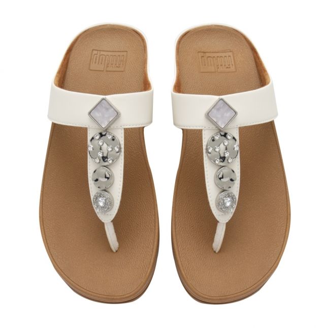 Womens Stone Fino Circle Toe Post Sandals