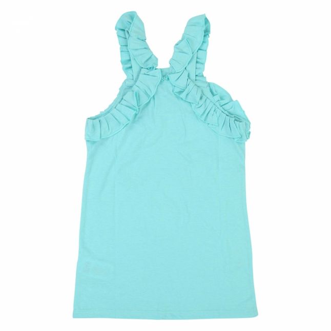 Girls Turquoise Sequin Ocean Tank Top Dress