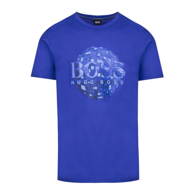 Athleisure Mens Mid Blue Tee 4 Sphere S/s T Shirt