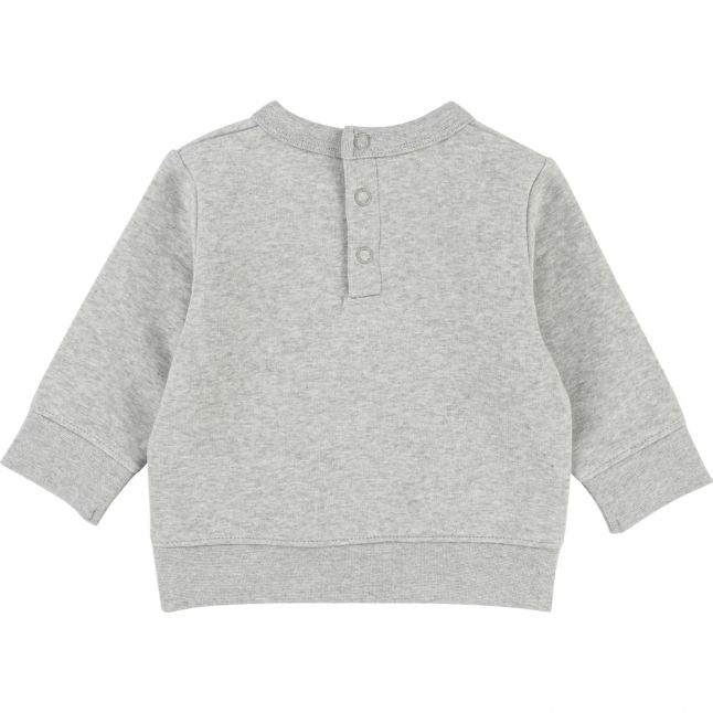 Toddler Grey Camo Crew Sweat Top