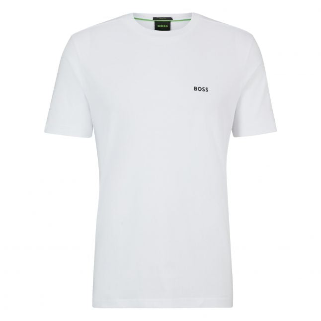 Mens White Tee S/s T Shirt