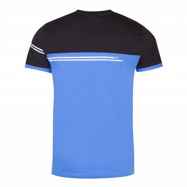 Athleisure Mens Black/Blue Tee 11 S/s T Shirt