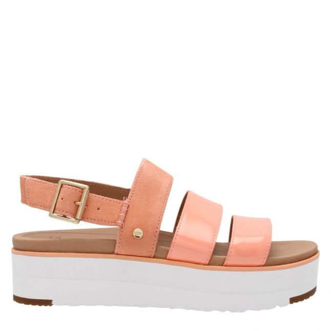 Womens Beverly Pink Braelynn Flatform Sandals