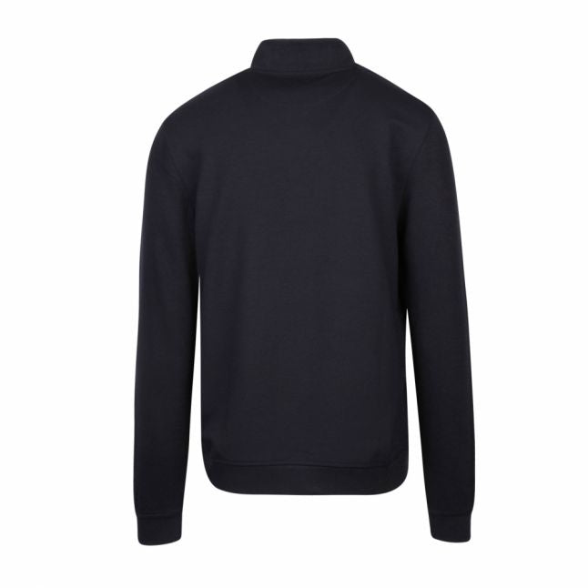 Mens Navy Muggie Half Zip Sweat Top