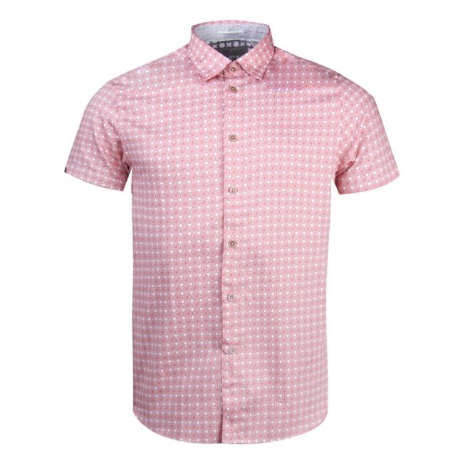 Mens Coral Modmo Dot S/s Shirt