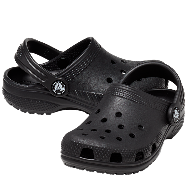 Kids Black Classic Clog