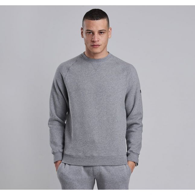 Mens Storm Marl Gauge Crew Sweat Top