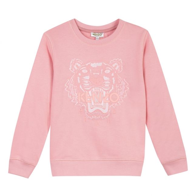 Girls Light Pink Iconic Tiger JG Sweat Top