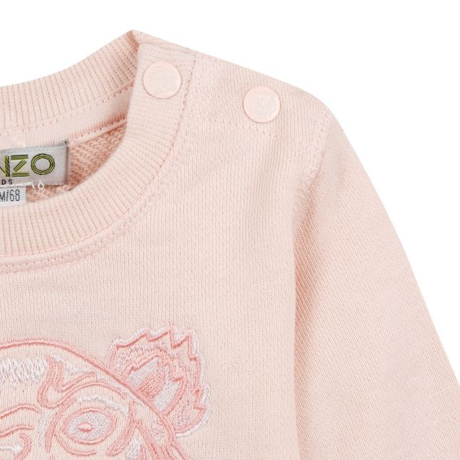 Baby Light Pink Tiger Sweat Top