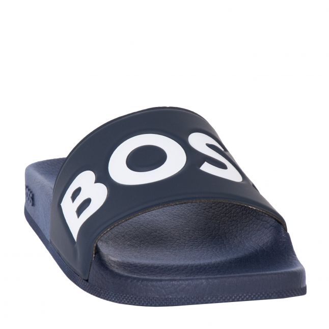 Mens Dark Blue Aryeh Logo Slides