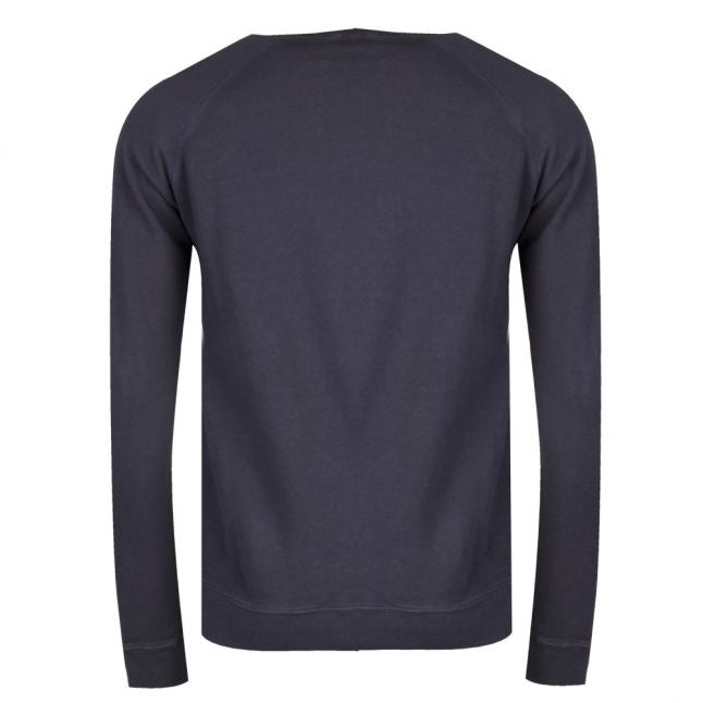 Casual Mens Dark Blue Wayman Crew Neck Sweat Top