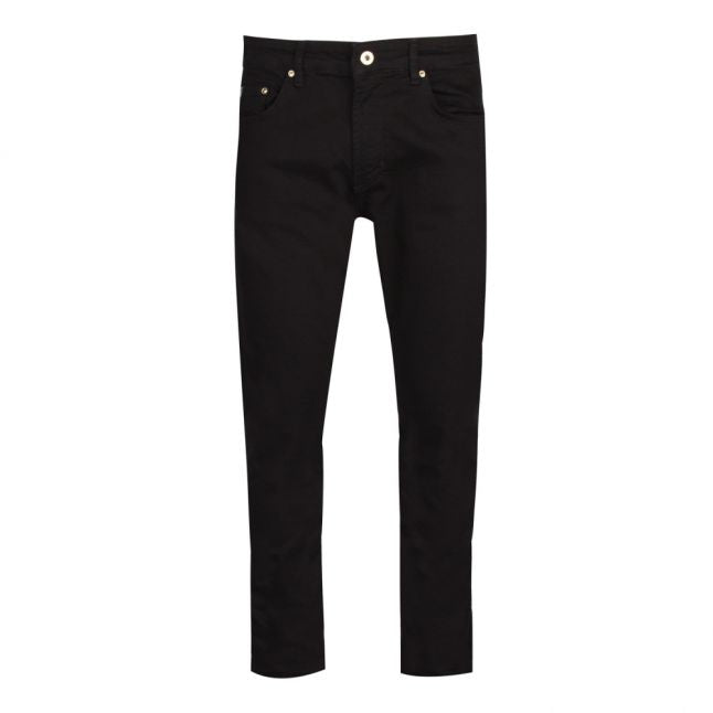 Mens Black Branded Narrow Slim Fit Jeans