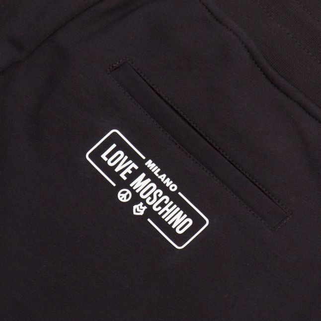 Mens Black Box Logo Slim Sweat Pants