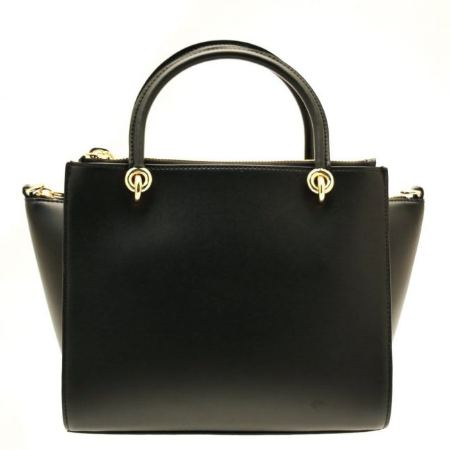 Womens Black Cassie Exotic Zip Detail Tote Bag