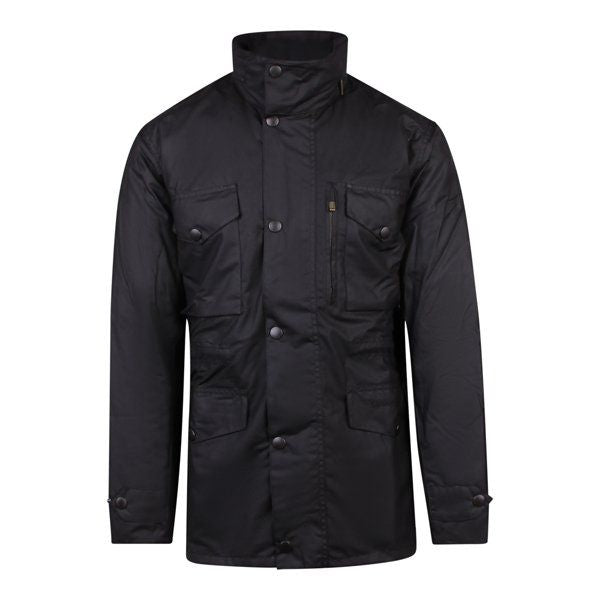 Mens Black Sapper Waxed Jacket