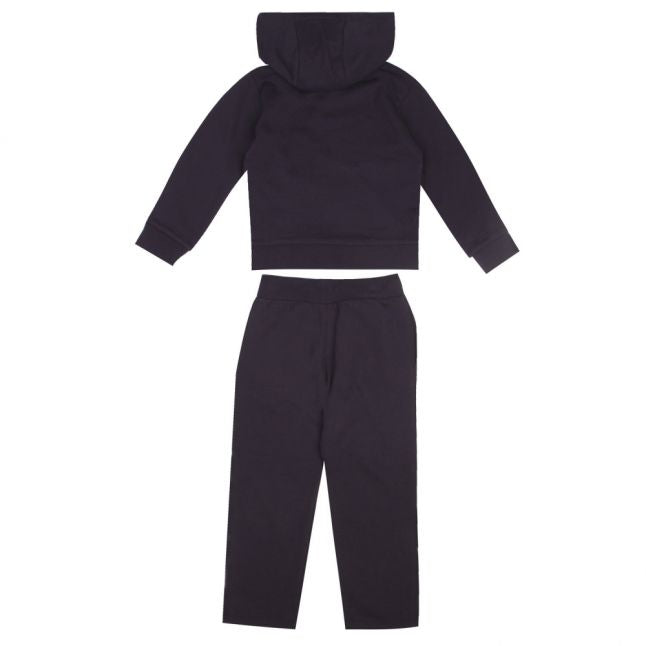 Boys Navy Logo Hooded Tracksuit