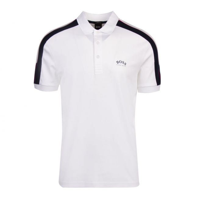 Athleisure Mens White Paule 1 Slim Fit S/s Polo Shirt