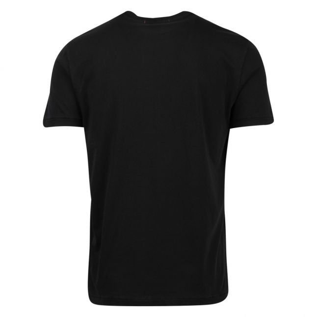 Mens Black Patch Logo S/s T Shirt