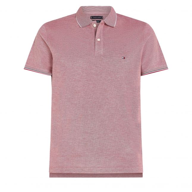 Mens Dark Magma Mouline Oxford Slim S/s Polo