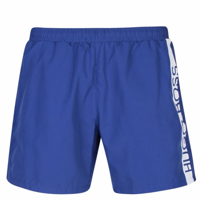 Mens Medium Blue Dolphin Side Logo Swim Shorts