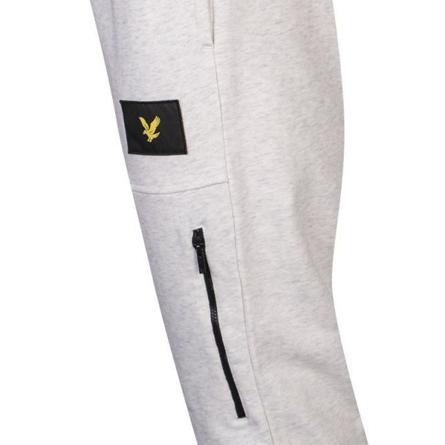 Mens Marble White Pocket Sweat Pants