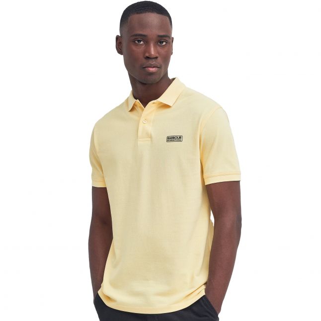 Mens Dusty Yellow Essential S/s Polo Shirt