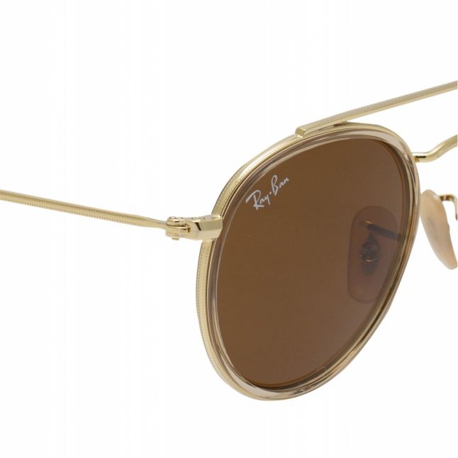 Junior Gold RJ9647S Round Double Bridge Sunglasses