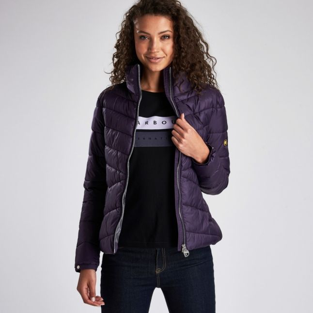 Womens Tempest Purple Dual Quilted Jacket