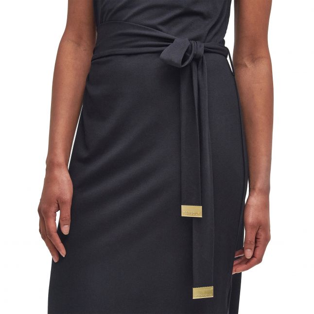 Womens	Black Courtney Midi Dress