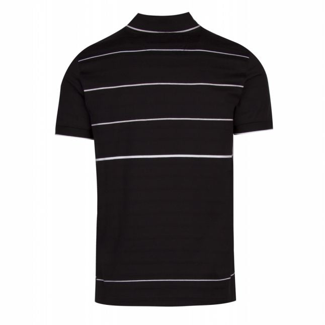 Athleisure Mens Black Paddy 5 Regular Fit S/s Polo Shirt