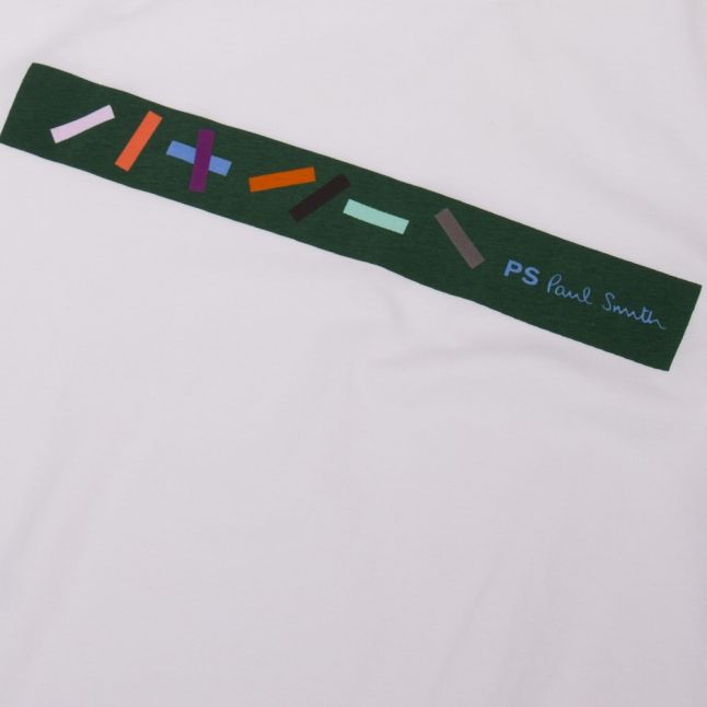 Mens White Blocks Logo Regular Fit S/s T Shirt