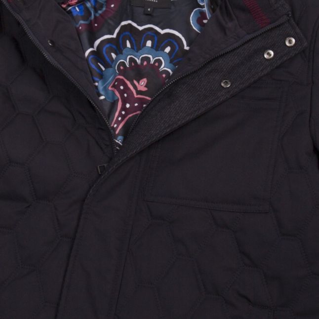 Mens Navy Waymoth Quilted Jacket